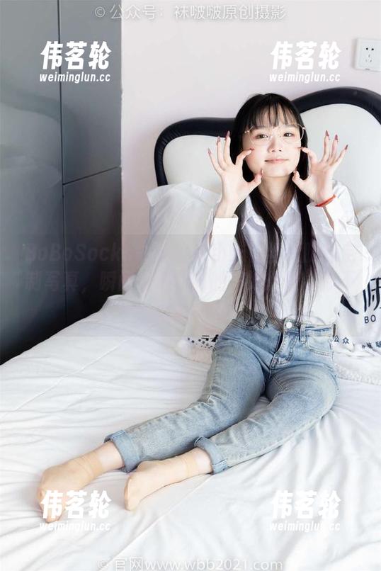 BoBoSocks袜啵啵-小沫 BoBoSocks袜啵啵 - 小沫白丝大腿袜定制写真,瞬间点燃所有的美好想象,停不下来的节奏!