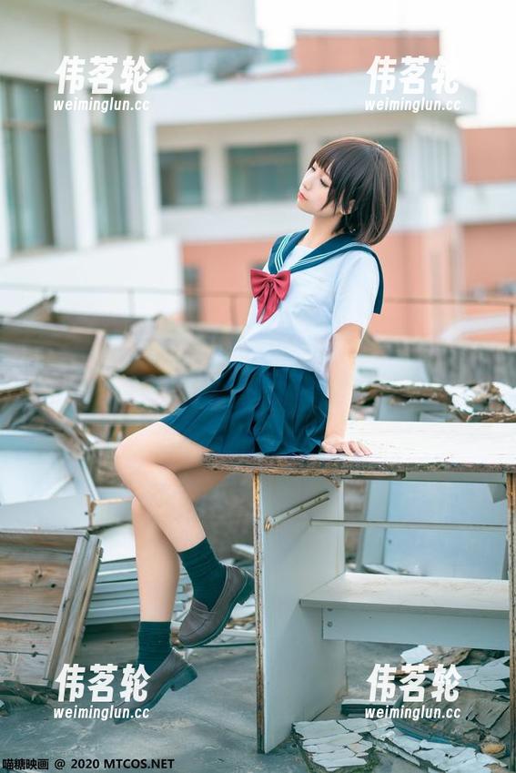 喵糖映画 - 蠢沫沫天台写真，免费送你无尽的好心情！